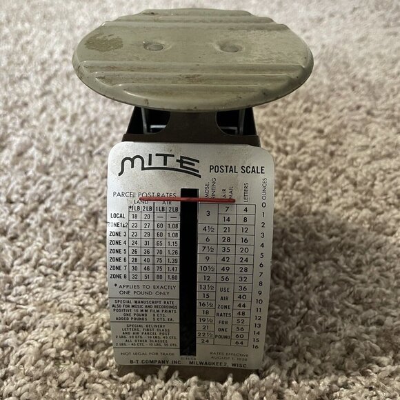 Other - Vintage Mite Postal Scale, B-T Company Inc, Milwaukee Wisconsin WORKS